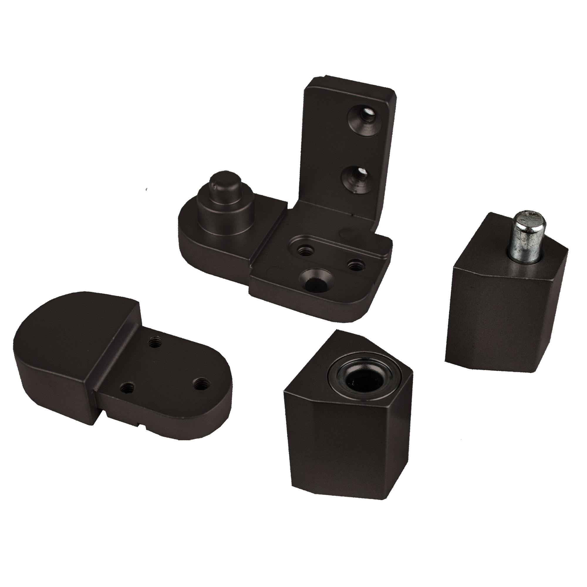 Global Door Controls YKK Style Offset Door Pivot Hinge Set — Right Hand, Duronodic, For Adams Rite Storefront Door, Model# TH1300-RH-DU